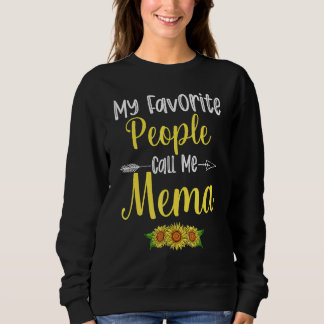 Sweatshirt Mes Gens Préférés M'Appelent Méma Tournesol Mères