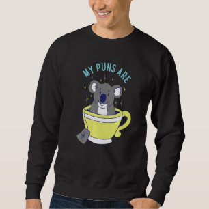 Sweatshirt Mes jeux de mots sont koala thé herbivore koala ou