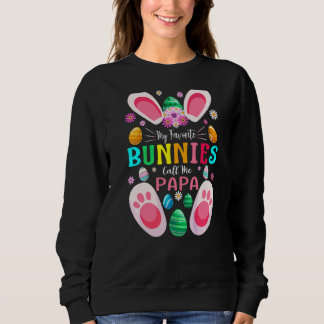 Sweatshirt Mes lapins Favoris Appelez-Moi Papa Pâques