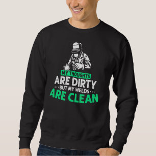 Sweatshirt Mes Pensées Sont Sérieuses, Mais Mes Murs Sont Pro