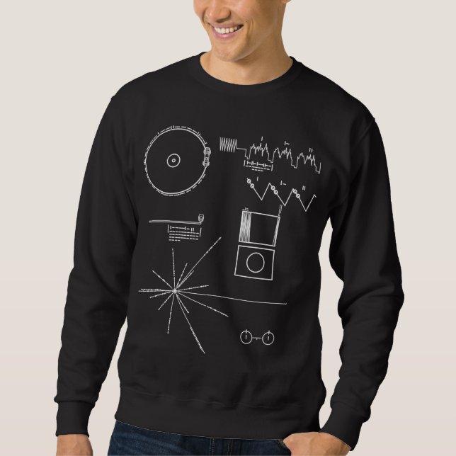 Sweatshirt Message de Voyager (Devant)