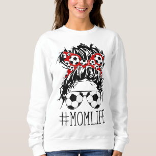Sweatshirt Messy Bun Bandana Cheveux porter des lunettes de s