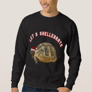 Sweatshirt Mettons à l'abri les tortues de Noël portant Père