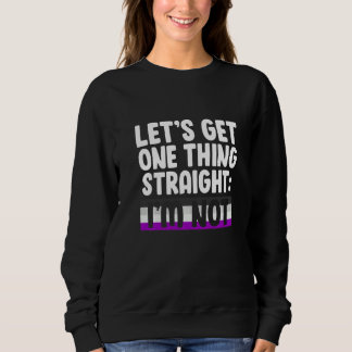 Sweatshirt Mettons une chose au clair Je ne suis pas bisexuel