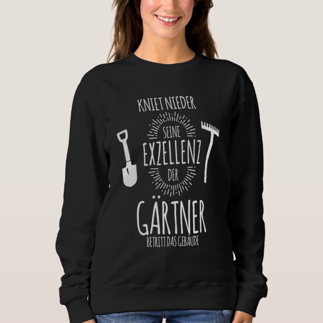 Sweatshirt Mettre À genoux Vos Agriculteurs Son Excellence De (Devant)
