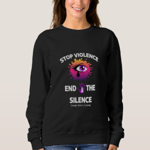 Sweatshirt Mettre fin à la violence Mettre fin au silence la