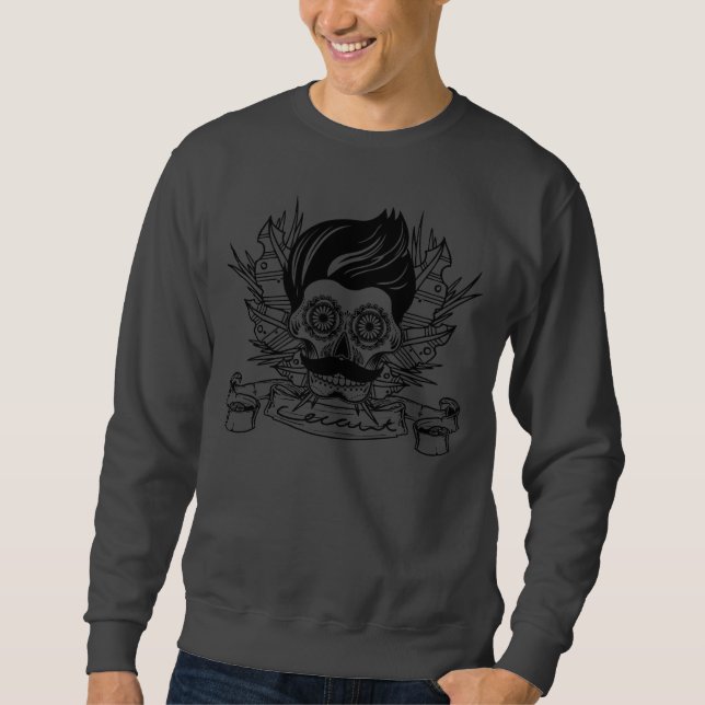 Sweatshirt Mexicain (gris de charbon de bois) (Devant)