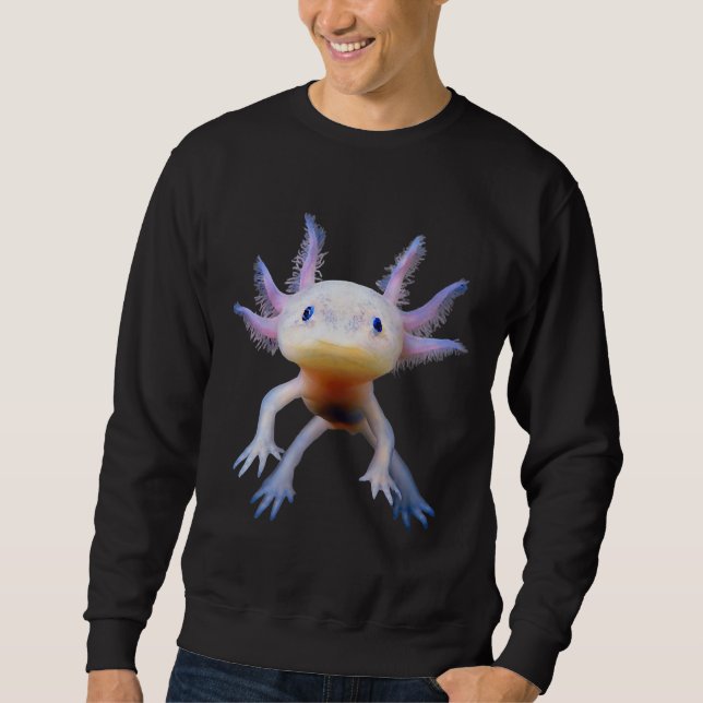 Sweatshirt Mexicain Marcher Poisson mignon Amphibien Axolotl (Devant)