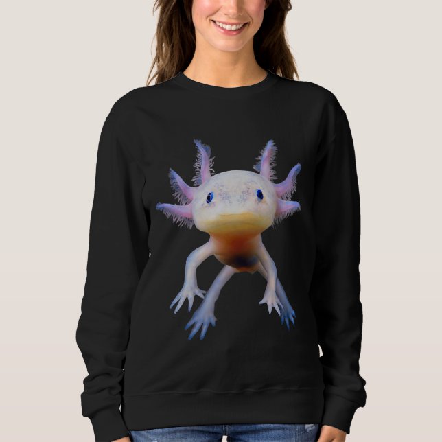 Sweatshirt Mexicain Marcher Poisson mignon Amphibien Axolotl (Devant)