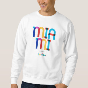 Sweatshirt Miami Florida Mid Century, Pop Art,