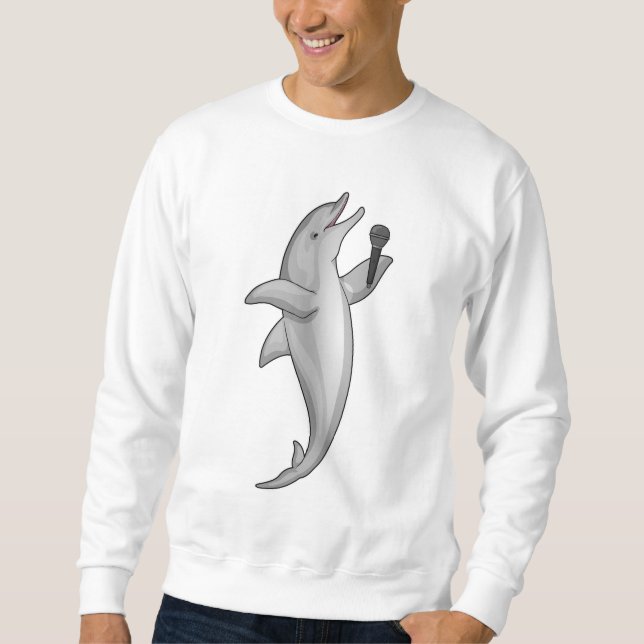 Sweatshirt Microphone Dolphin Singer (Devant)