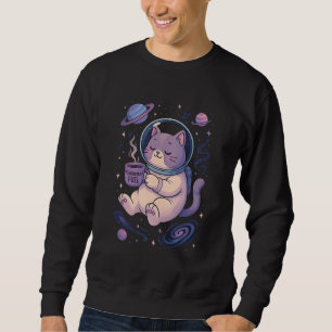 Sweatshirt Mignon Art de Chat Cosmique Mug et T-Shirt Meows