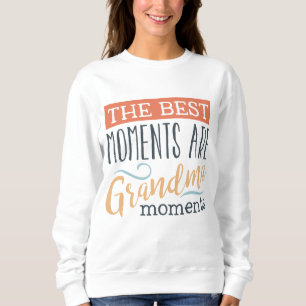 Sweatshirt mignon d'art de mot de moments de