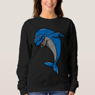 Sweatshirt Mignon Dauphin Baleine Océan Mer Animal Cool M