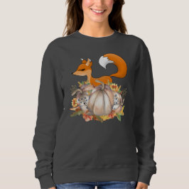Sweatshirt mignon renard saisonnier automne