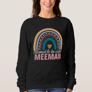 Sweatshirt Mignonne bénie pour être appelée Meemaw Mère arc-e
