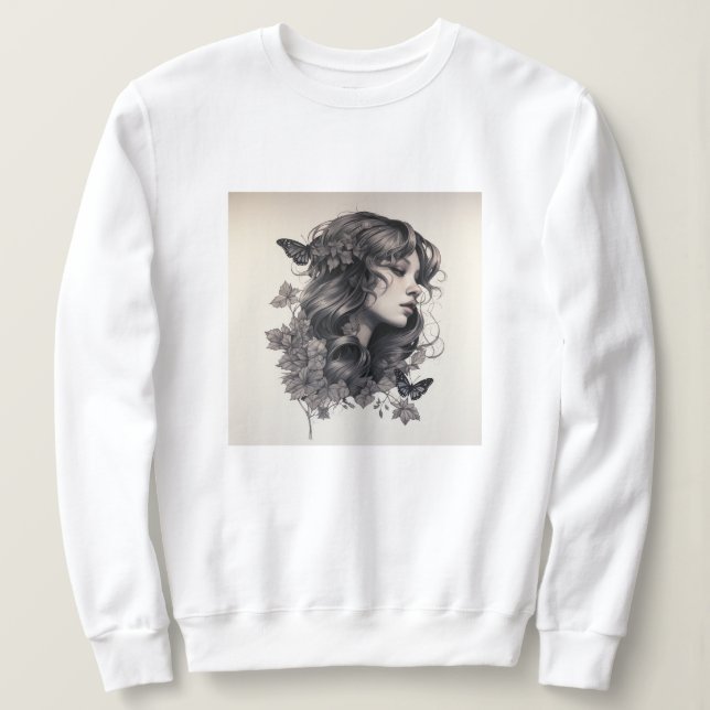Sweatshirt Mignonne cadeau moderne et rare pour sa Wifey (Design devant)