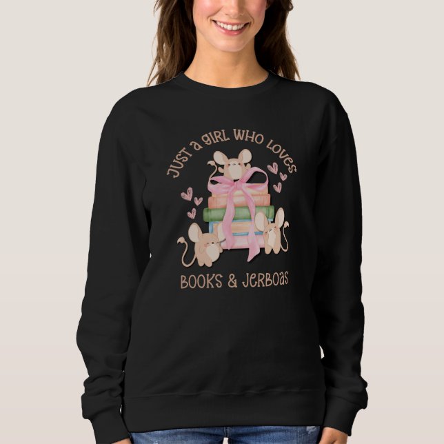 Sweatshirt Mignonne Coquette JUSTE UNE FILLE QUI AIME LE JERB (Devant)