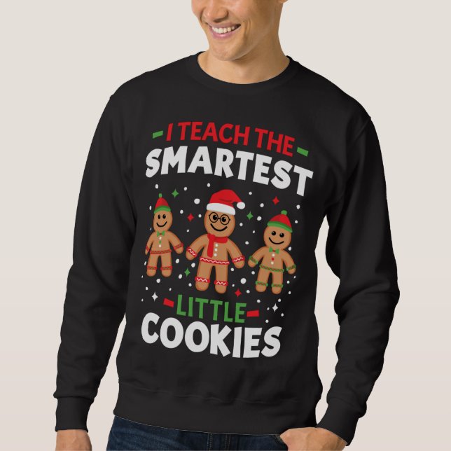 Sweatshirt Mignonne Enseignante De Noël J'Enseigne Le Petit L (Devant)