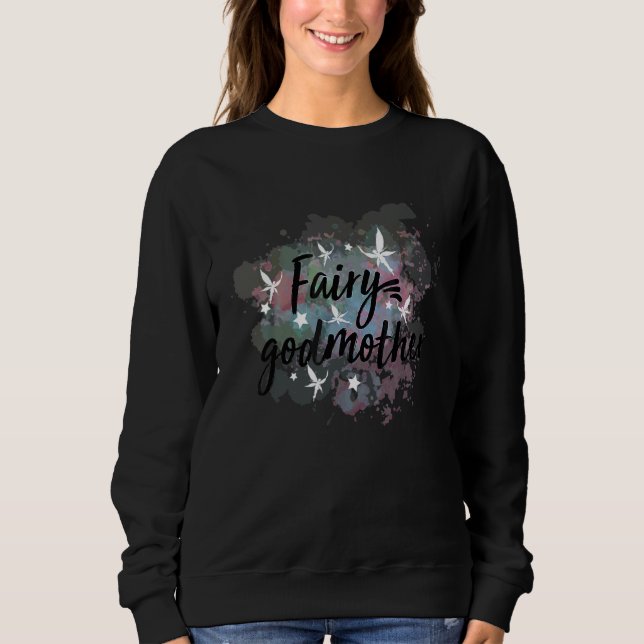 Sweatshirt Mignonne Fairy Goe Fête Mère Pour Godes-mères Ou (Devant)