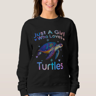 Sweatshirt Mignonne Juste Une Fille Qui Aime Les Tortues Femm