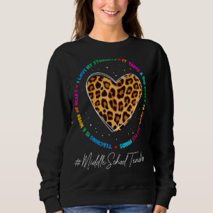 Sweatshirt Mignonne Milieu Enseignant Admin Appréciation Reto