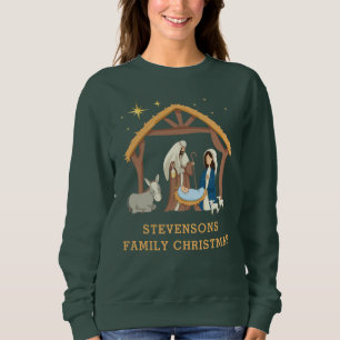 Sweatshirt Mignonne Personnaliser la famille Baby de Noël dan