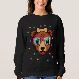 Sweatshirt Mignonne Porte Mode En Lunettes De Soleil Filles A