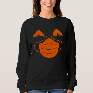 Sweatshirt Mignonne Visage Citrouille Drôle Portant Un Hallow