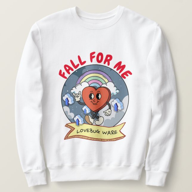 Sweatshirt Mikitiez cadeau personnalisé de la Saint-Valentin  (Design devant)