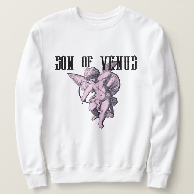 Sweatshirt Mikitiez cupide valentine angle arc-en-ciel amour  (Design devant)