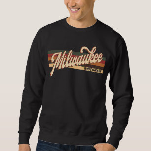 Sweatshirt Milwaukee Wisconsin Style années 80