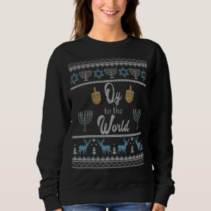 Sweatshirt Mince Hanoukka Sweater Menorah Oy Au Monde Chan