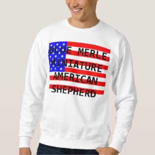 Sweatshirt mini nom australien sur le merle de bleu de