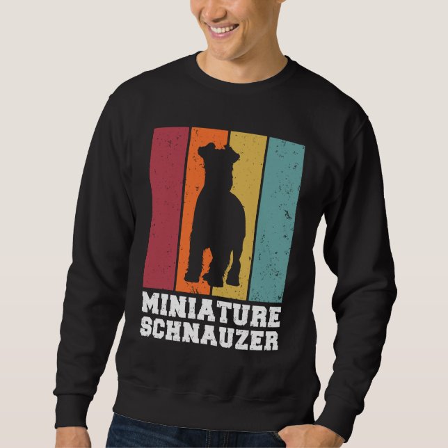 Sweatshirt Miniature Schnauzer Vintage  2 (Devant)