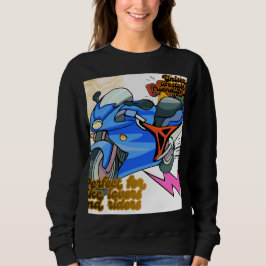 Sweatshirt Minimal Bike Art Graphic – Modern Motorcycle