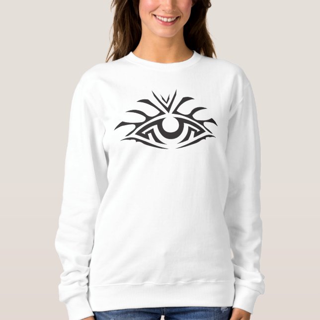 Sweatshirt Minimal Black Ink Tattoo Style Artwork (Devant)