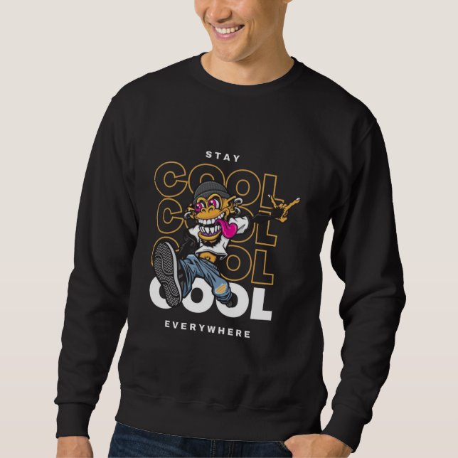 Sweatshirt Minimal classic t-shirt simplicity meets fashion (Devant)