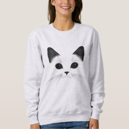 Sweatshirt minimaliste - Cadeau Amoureux des chats
