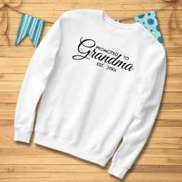 Sweatshirt Minimaliste Promu À Grand-Mère Année Est