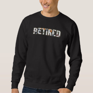 Sweatshirt Mise en page florale élégante pour retraite