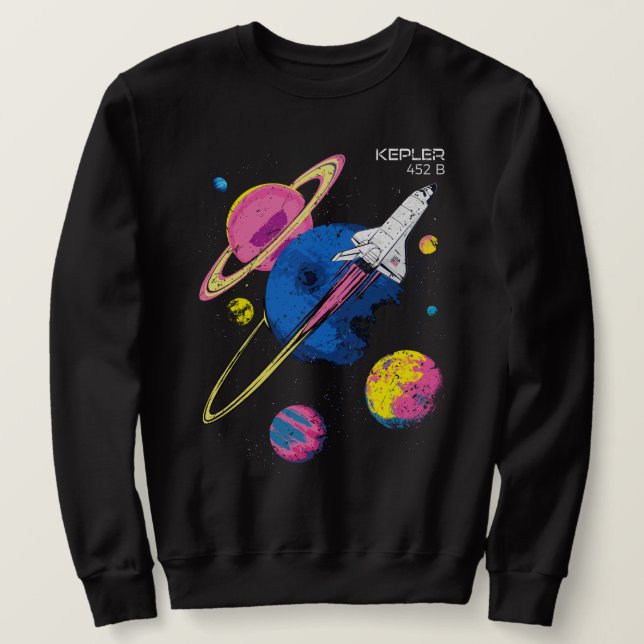 Sweatshirt Mission spatiale Kepler 452B (Design devant)