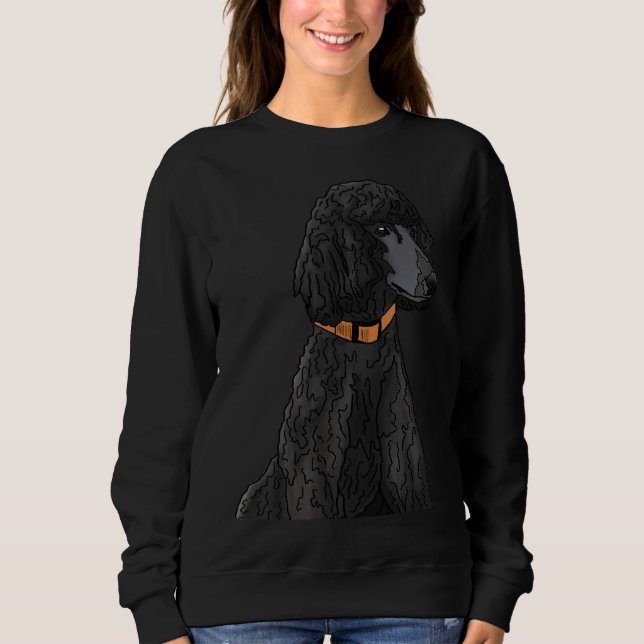 Sweatshirt Misza Le caniche noir (Devant)
