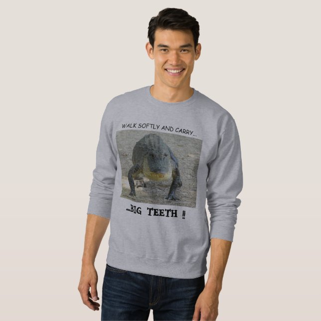 Sweatshirt mit Alligatorthema (Vorne ganz)