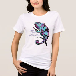 Sweatshirt mit niedlichem Chamäleon-Bild. Tri-Blend Shirt