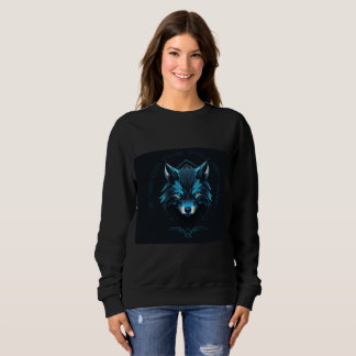 Sweatshirt mit Wolfdesign