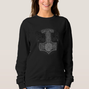 Sweatshirt Mjölnir Odin Valhalla Marteau I Symbole Viking