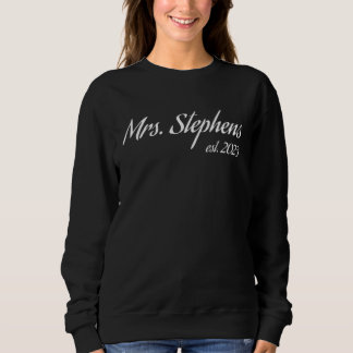 Sweatshirt Mme STEPHENS 2023 nouvelle mariée douche de mariag