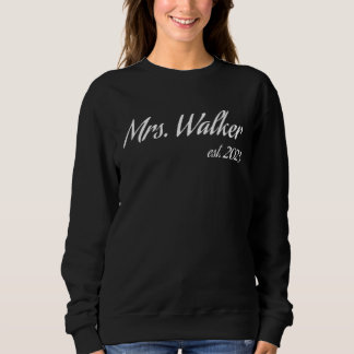 Sweatshirt Mme WALKER 2023 nouvelle mariée douche de mariage 