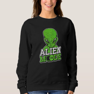 Sweatshirt Mode Alien Sur Les Navires Extraterrestres Et Ufo 